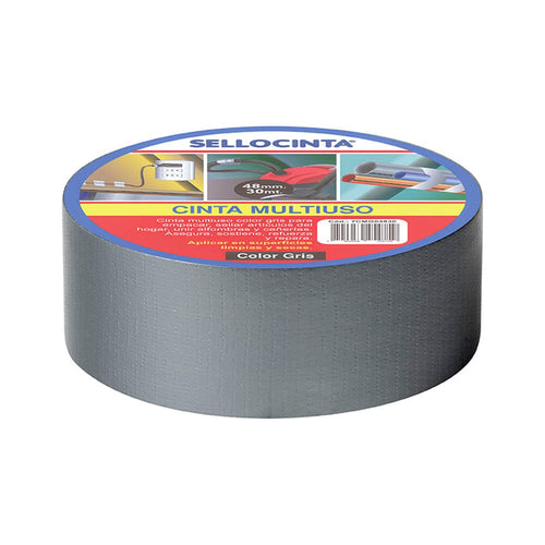 Cinta Adhesiva Multiuso Gris 48X30 Mt SELLOCINTA 