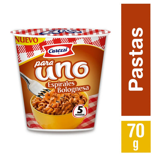 Pasta Para Uno Espirales Bolognesa 70 Gr