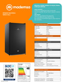 Frigobar Mmb91Black Con Llave 90 Lt