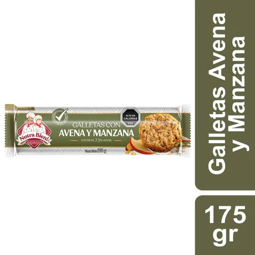 Galleta Avena Manzana 175 Gr NUTRABIEN 