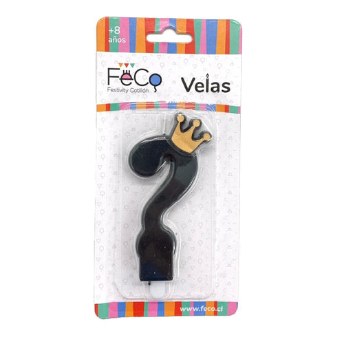 Vela Corona Numeral ? X 1 Un FECO