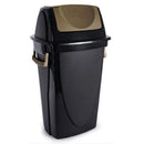 Basurero Piso Basculante Ecoblack  46 Lt PLASUTIL