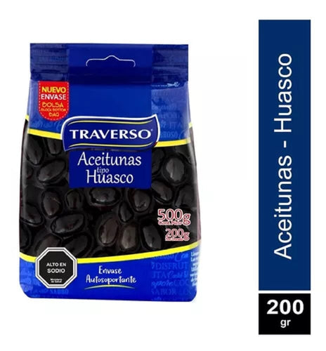 Aceituna Huasco Bolsa 200 Gr TRAVERSO