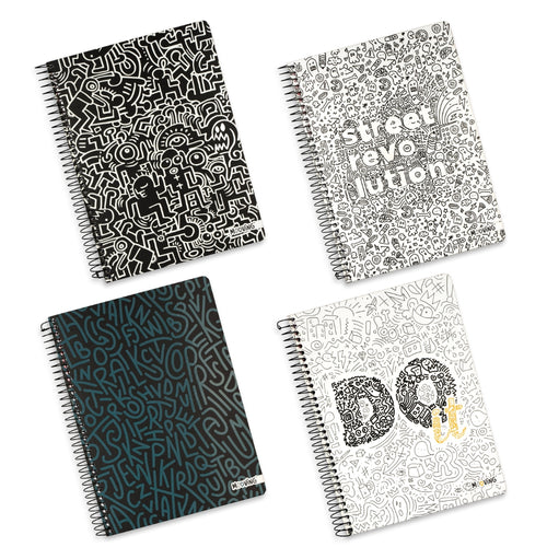 Cuaderno Carta 80G 7Mm 3 Materias  Doodle Premium