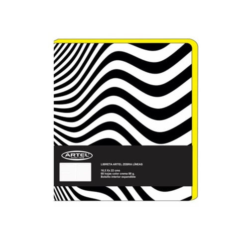 Libreta Zebra Lineas 88 Hojas ARTEL