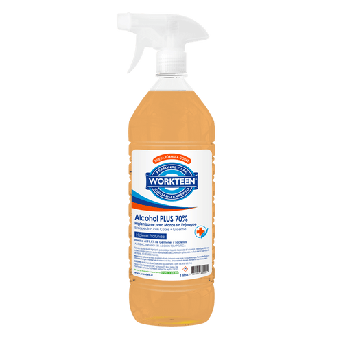 Alcohol Gel Con Cobre Con Valvula 1 Lt WORKTEEN
