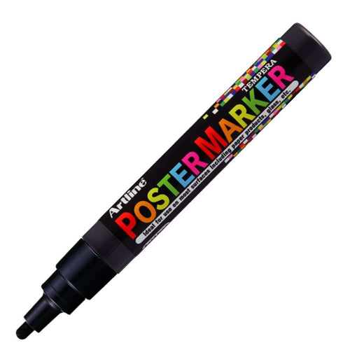 Marcador Poster Marker Tempera Negro 4 Mm
