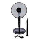 Ventilador Negro Sobremesa, Pedestal Y Muro 16" Kv-3 En 1