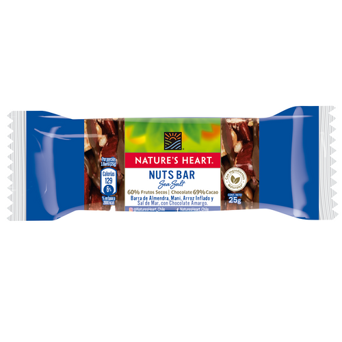 Barra Nuts Bar Sea Salt De 25 Gramos
