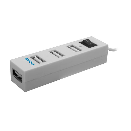 Hub Usb De 4 Puertos 2.0 Color Blanco