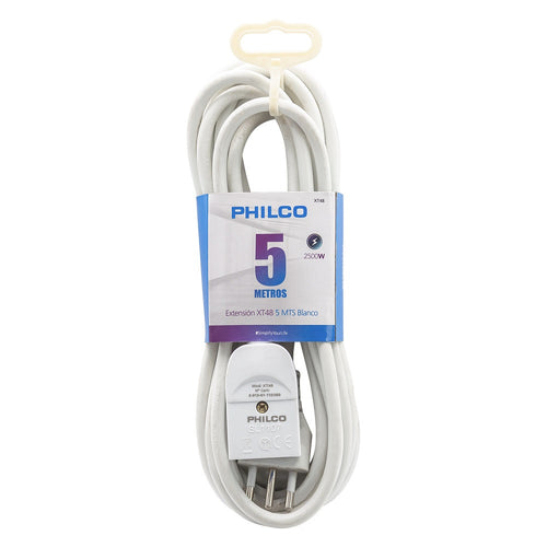 Alargador Electrico Simple De 5 Metros Blanco