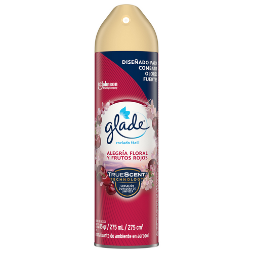 DESODORANTE AMBIENTAL ALEGRIA FRUTAL Y FRUTOS ROJOS 275ML GLADE