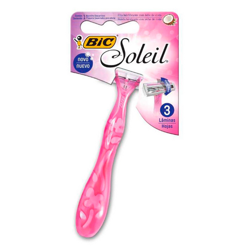 Afeitadora Femenina Soleil 3 Hojas 1 Unidad