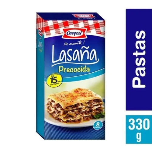 LASANA PRECOCIDA CAROZZI ESTUCHE 330 GRAMOS