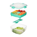 CONTENEDOR HERMETICO 1.1 L PARA ENSALADA SISTEMA TO GO
