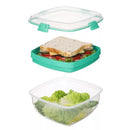 CONTENEDOR HERMETICO PARA ENSALADA Y SANDWICH  1.63 L  SISTEMA TO GO