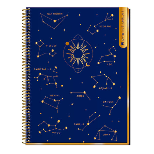 Cuaderno Carta Puntos 7 Mm Superclass 3 Materias Astrology 120 Hojas (Diseños Surtidos)