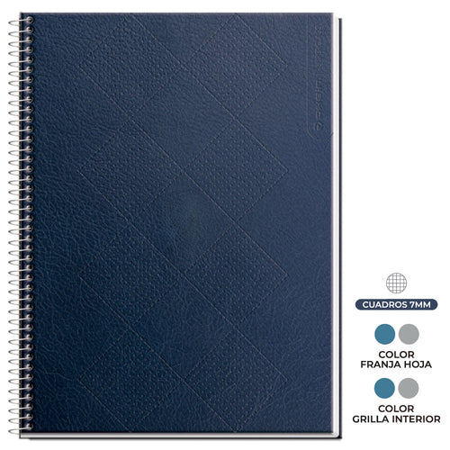Cuaderno Carta Puntos 7Mm Superclass 3 Materias Leather Skin 120 Hojas (Diseños Surtidos)