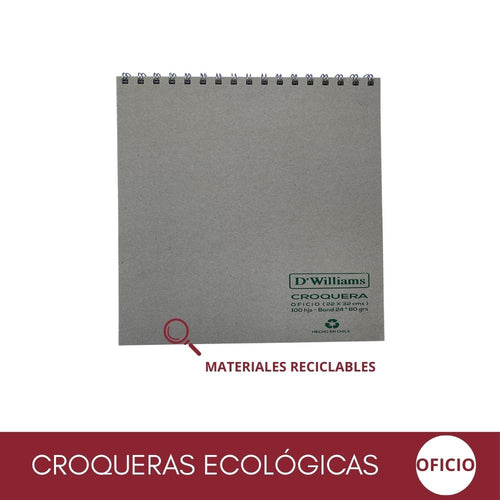 Croquera Ecológica Oficio 100 Hojas