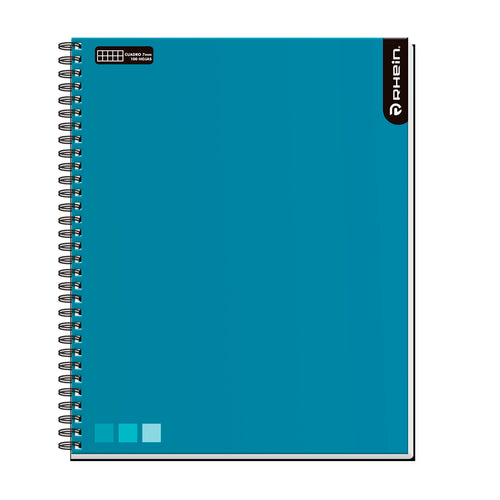 Cuaderno Universitario Matemática 7 Mm 100 Hojas Celeste