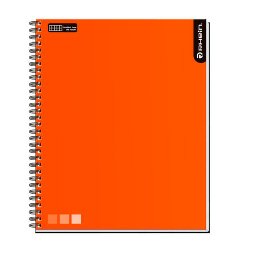 Cuaderno Universitario Matemática 7 Mm 100 Hojas Naranjo