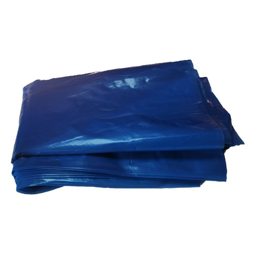 BOLSA DE BASURA PLANA COLOR AZUL 120X130X80 10 UN