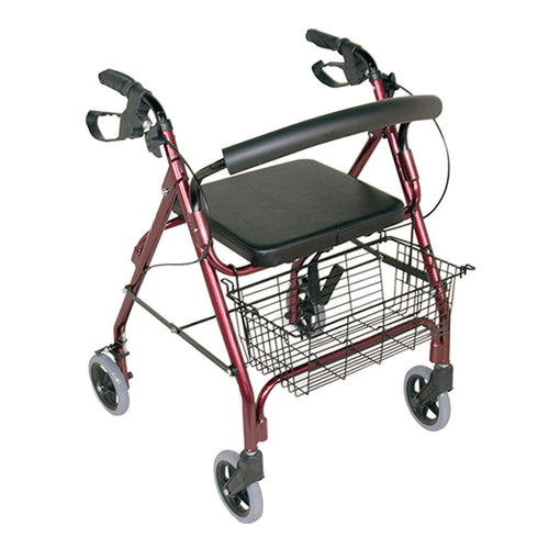 Andador Plegable Con Silla Ruedas Y Canasta