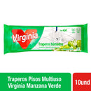 Trapero Húmedo Pisos Multiuso Manzana Verde 10 Un