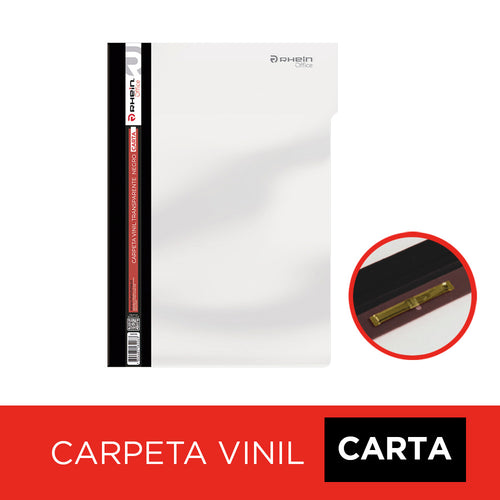 Carpeta Vinil Con Accoclip Fast Carta Lomo Negro