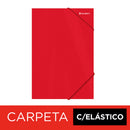 Carpeta Con Elástico Oficio De Cartulina Rojo