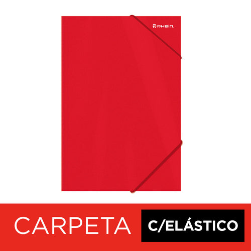 Carpeta Con Elástico Oficio De Cartulina Rojo