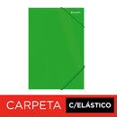 Carpeta Con Elástico Oficio De Cartulina Verde