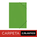 Carpeta Con Elástico Oficio De Cartulina Verde