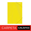 Carpeta Con Elástico Oficio De Cartulina Amarillo