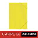 Carpeta Con Elástico Oficio De Cartulina Amarillo