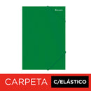 Carpeta Con Elástico Oficio De Cartulina Verde Oscuro