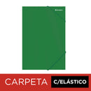 Carpeta Con Elástico Oficio De Cartulina Verde Oscuro