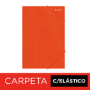 Carpeta Con Elástico Oficio De Cartulina Naranjo