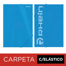 Carpeta Con Elástico Oficio De Cartulina Celeste
