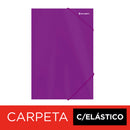 Carpeta Con Elástico Oficio De Cartulina Morado