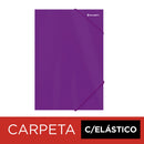 Carpeta Con Elástico Oficio De Cartulina Morado