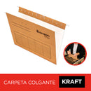 Carpeta Colgante Fleje Plástico Kraft Stand