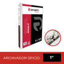 Archivador Catálogo Oficio 2 Aros 1.0 Blanco Con Fija Papel 220 Hojas