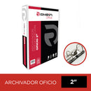 Archivador Catálogo Oficio 2 Aros 2.0 Blanco Con Fija Papel 500 Hojas