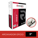 Archivador Catálogo Oficio 2 Aros 3.0 Blanco Con Fija Papel 750 Hojas