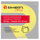 Nota Adhesiva 654 Amarillo 76X76 Mm 1 Un 100 Hojas
