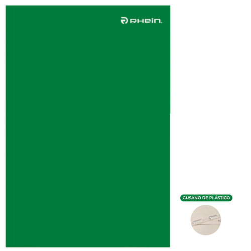 Carpeta Cartulina Pigmentada Verde Con Gusano