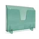 Expositor Horizontal Pared O Escritorio Verde Clear Acrílico