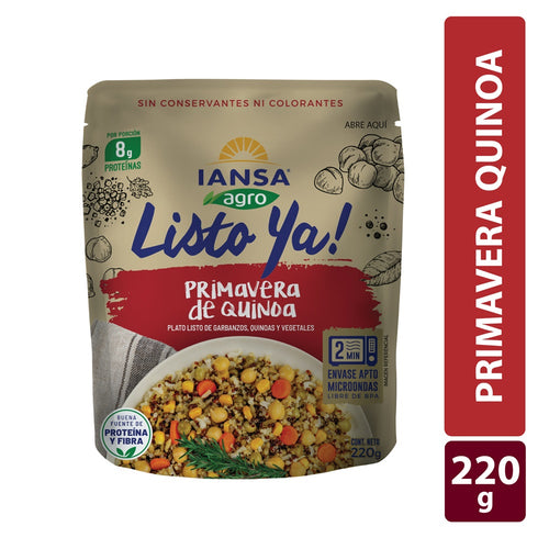 Platos Listo Instantáneos  Primavera Quinoa 220 Gr