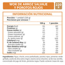 Platos Listo Instantáneos  Wok Arroz Salvaje Y Porotos Rojos 220 Gr